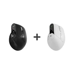 Monster M2MAX Wireless Mouse [Vertical Ergonomic] Bluetooth Dual-Mode Soft Sound Office Gaming Mouse Portable for Laptops and Desktops