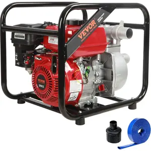 VEVOR Gasoline Powered Trash Pump 3 inch, 7HP 265 GPM, 4 - Stroke 209cc Gas Engine Water Transfer Pump 22ft Suction, Max 142ft Lift with 25ft Hose for Irrigation Pool, EPA CertifiedVEVOR Super Brand Day