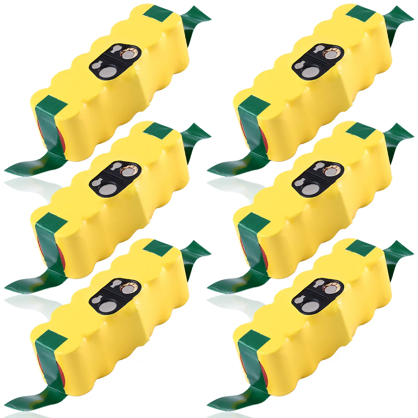 6 Pack 14.4V 4500mAh Ni-Mh Replacement Battery Compatible with iRobot Roomba 14.4V R3 500 600 700 800 900 Series 500 510 531 535 540 550 552 560 570 580 595 620 650 660 700 760 770 780 790 800 870 900 980, High Capacity, No Memory Effect