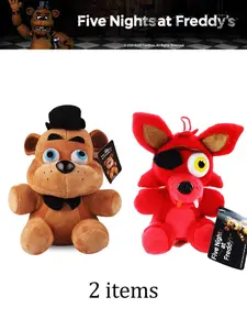 Franco Five Nights at Freddy's Plush Toy 7-Inch, Extra Soft Plush Pillow Companion, Cute Kids Bedding Accessory, All Seasons