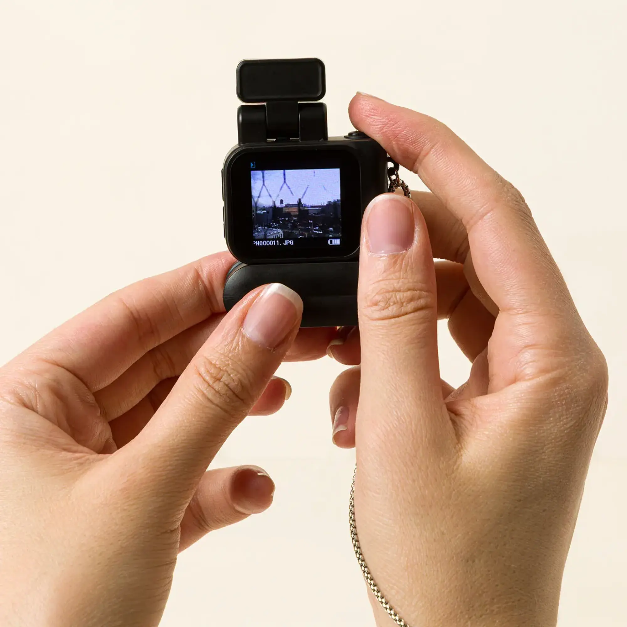 Sonder Brands LLC Retro Mini Wearable Action Camera, Rechargeable with Charging Cable and Storage Card