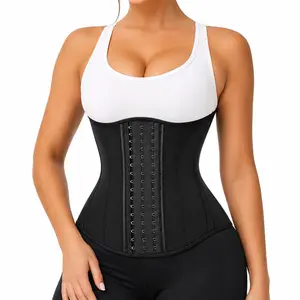 QUISHAPER Wasit Trainer for Women Corset Shapewear Tummy Control Postpartum Faja Body Shaper Waist Cincher Women, Sports Girdle, Workout Latex Underbust Hourglass Hooks And Eye Trimmer Belt Girdle