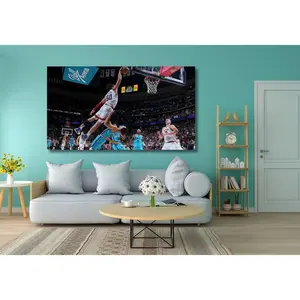 Aaron Gordon Ready To Hang POSTER,Denver Nuggets Dunk over Landry Shamet Poster, Denver Nuggets Wall Art,Aaron Gordon Fan Gift,Poster Print Unframed Print