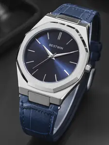 Men's Business Fashion Round Dial Analog Quartz Watch, with Box, Fashion Watch for Party, Daily Decor, Trendy All-match & Exquisite Watch for Birthday Gift