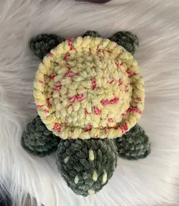 Crochet green turtle