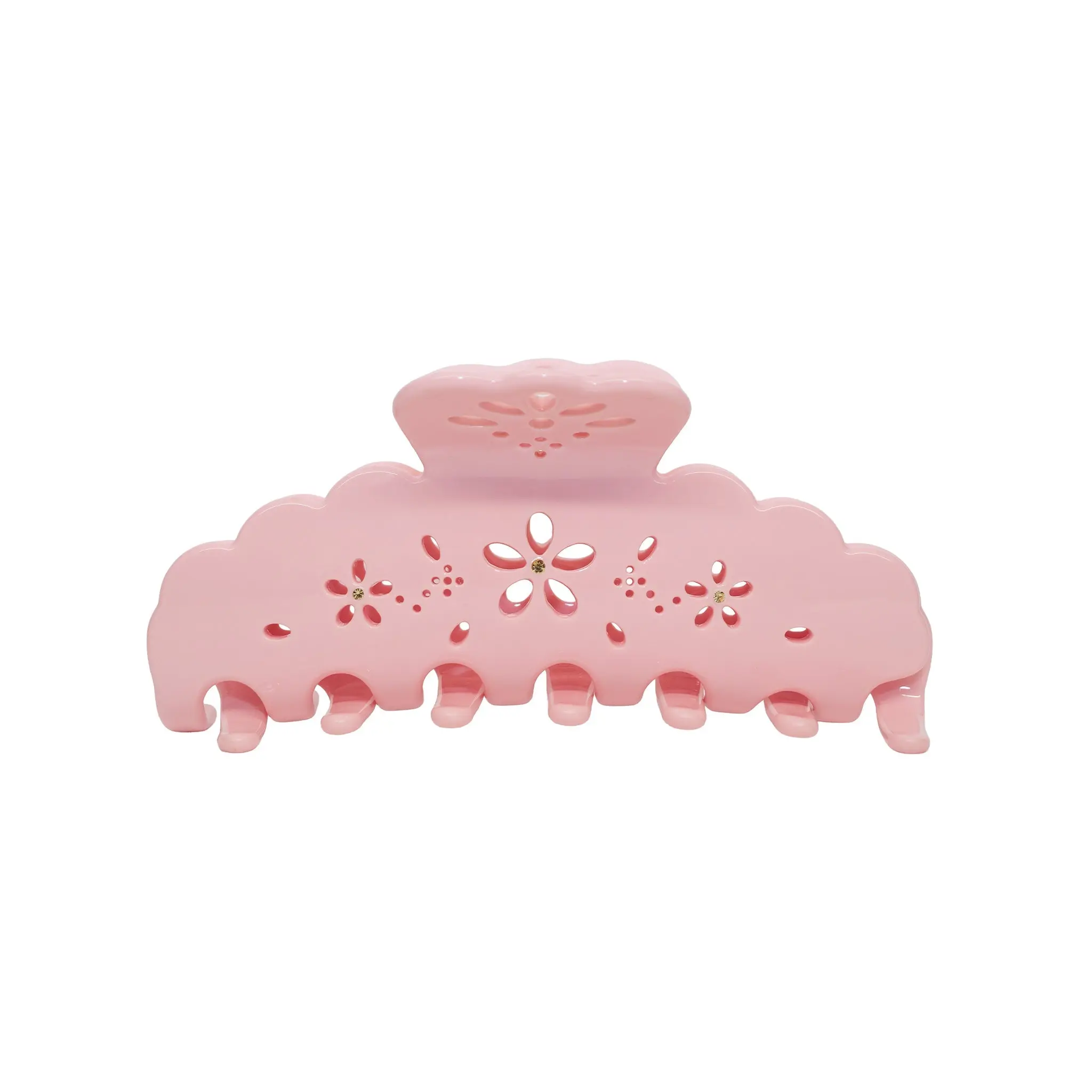 Emi Jay Big Effing Clip Hair Claw in Rose Fleur Eyelet