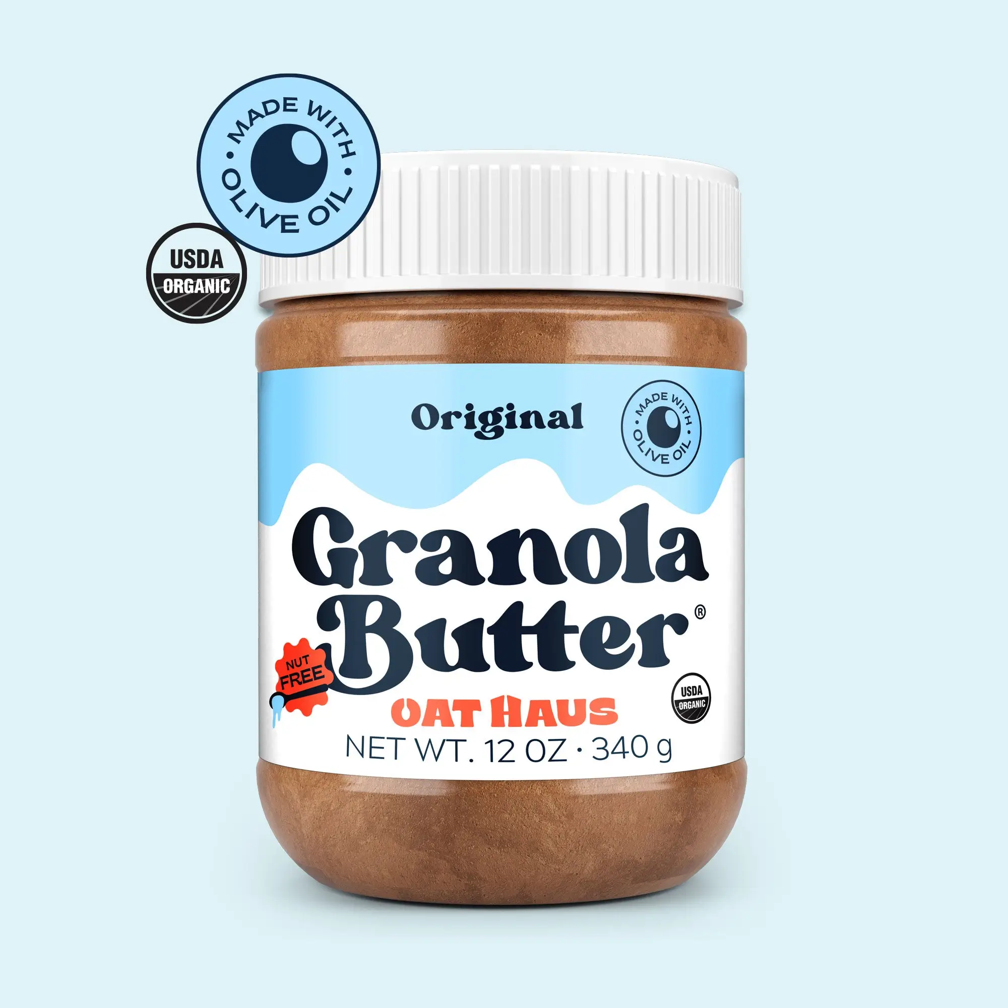 Original Granola Butter | Peanut-free, Almond (Tree-Nut) Free, & School-Safe (Top 8 Allergen Free) | Flavor Cinnamon Sweet