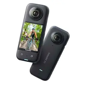 Insta360 X3-360 Action Camera with 5.7K 360 Active HDR Video, 4K Single-Lens Camera, Waterproof, FlowState Stabilization, 2.29" Touchscreen, AI Editing, for Motorcycle, Wintersports and Vlogging