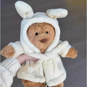 New Bartholomew Bear Series Plush Pillow Eggplant Bear Love Bear Cute Plush Birthday Gift Sofa Decoration Festival Good Gift