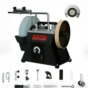 BUCKTOOL 10-Inch Variable Speed Wet Sharpening System, 1.2-Amp Two-Direction Water Cooled Wet Stone Grinder 90-160RPM, Wet Bench Grinder for Knife, Chisel, Knife, Axe, SCM8103