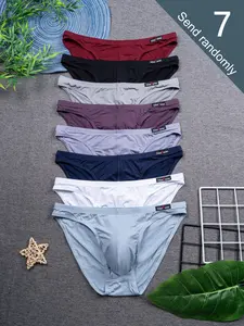 Men's Athletic Triangle Underwear Set of 7, Bamboo Fiber, Breathable and Comfortable, Casual Style, All Seasons, Soft and Elastic