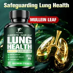 Lung Health - Lung Support Supplement with Mullein Leaf, Butterbur, Quercetin & Bromelain | Lung Cleanse & Detox Formula for Bronchial & Respiratory System Non-GMO