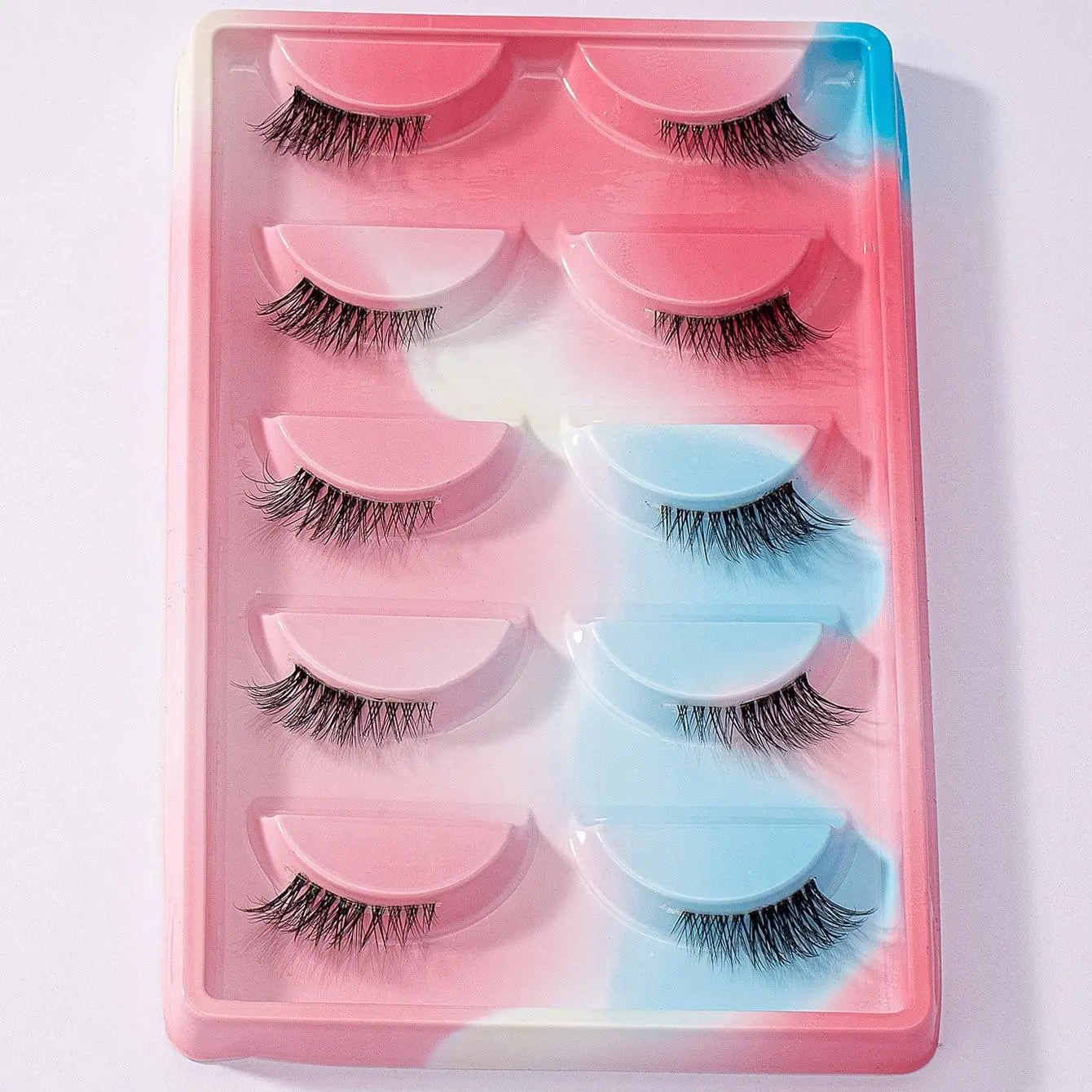 1/2pcs/set Long Fluffy Lightweight False Eyelashes, Wispy Cat Eye Look Faux Lashes, Natural Curling Eye Makeup Strip Lashes For Daily Use