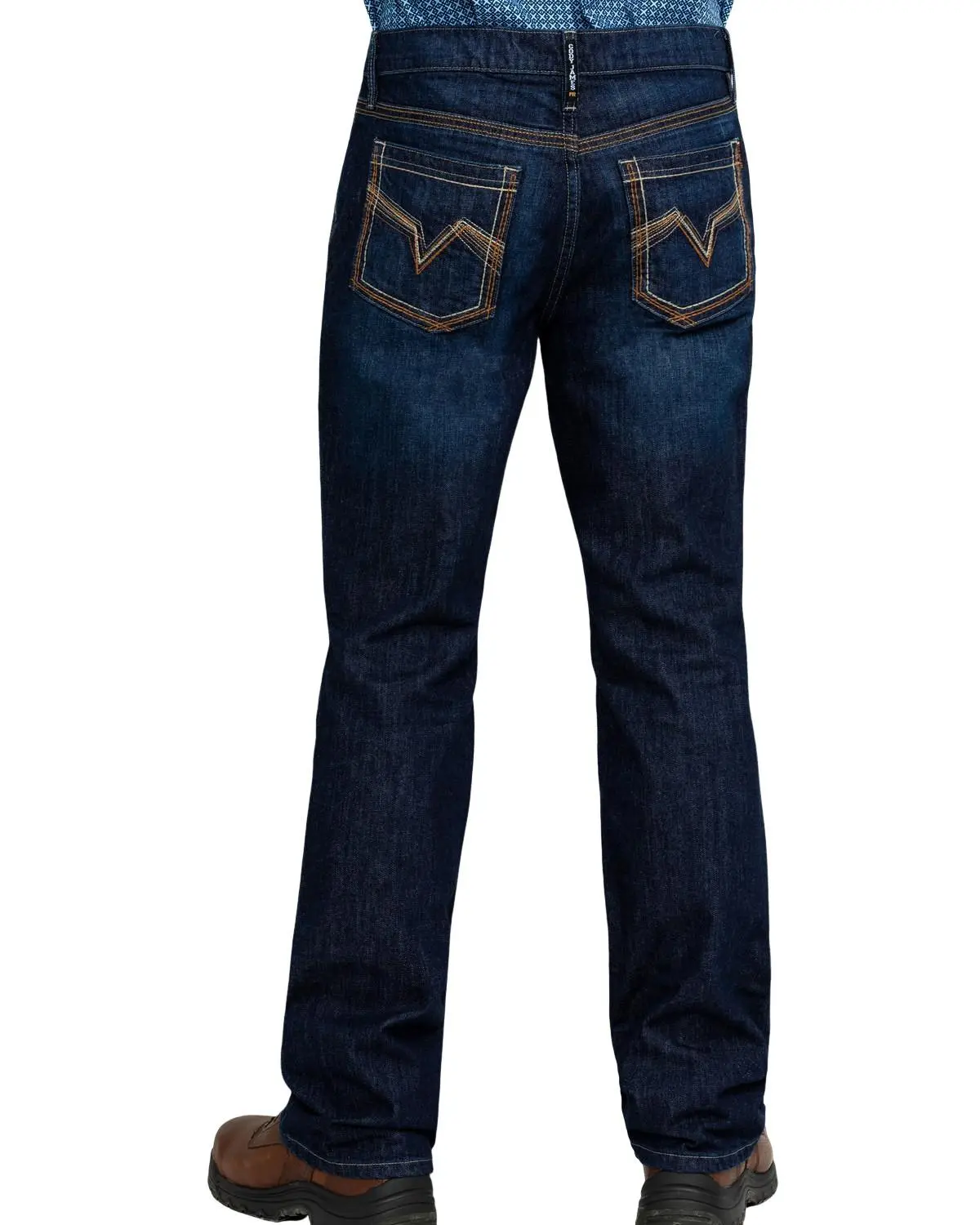 Cody James Men's Fr Millikin Dark Slim Bootcut Work Jeans - Dind
