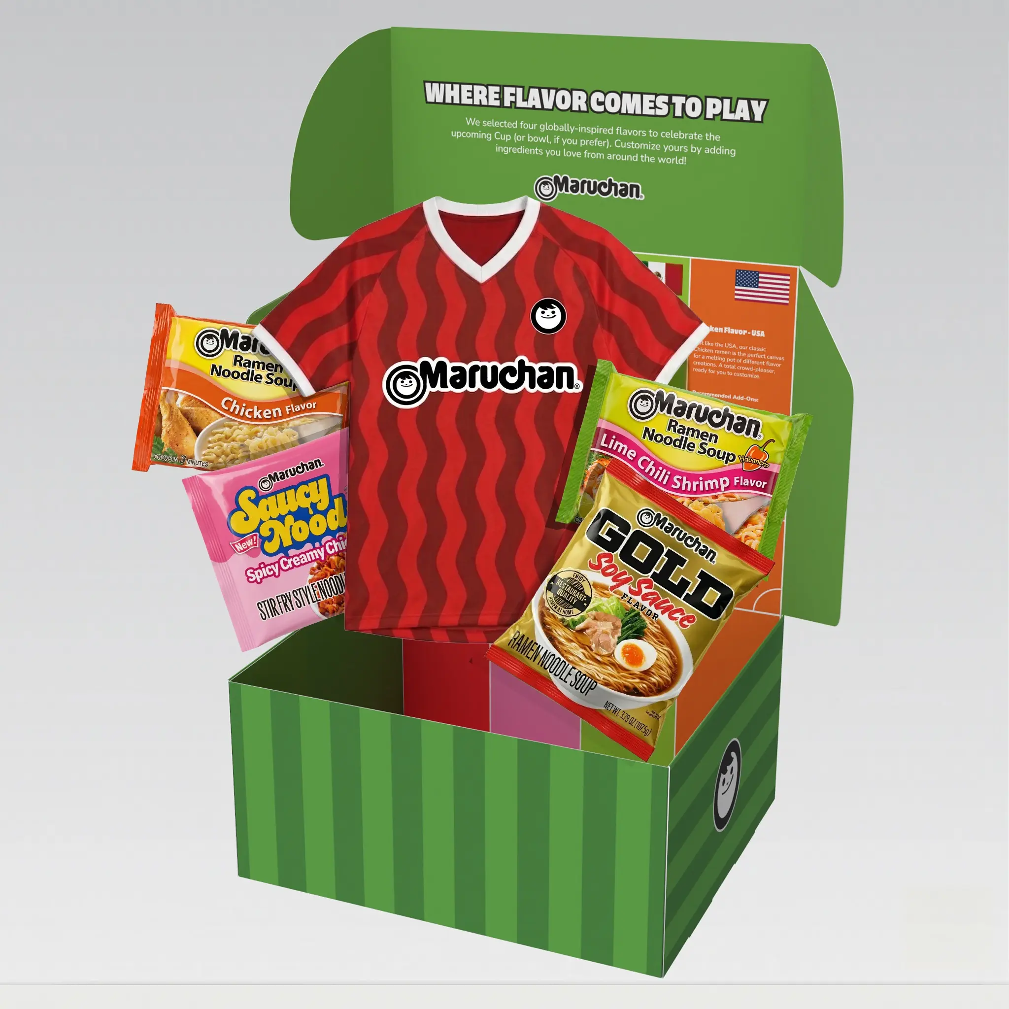 Maruchan Limited Edition Summer of Soccer Jersey and Noodles Gift Set Maruchan Limited Edition Summer of Soccer Jersey and Noodles Gift Set