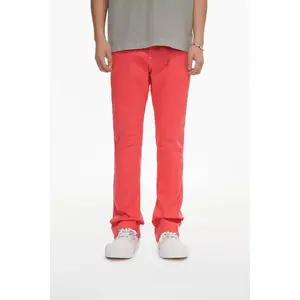 Mr.Stacked Coral Waxed Jean