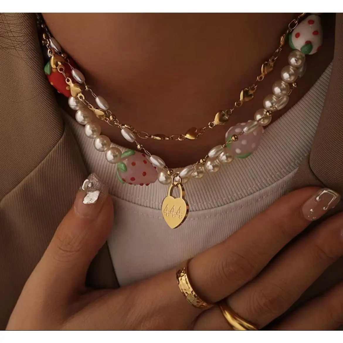 Angel Numbers necklace 18k gold plated