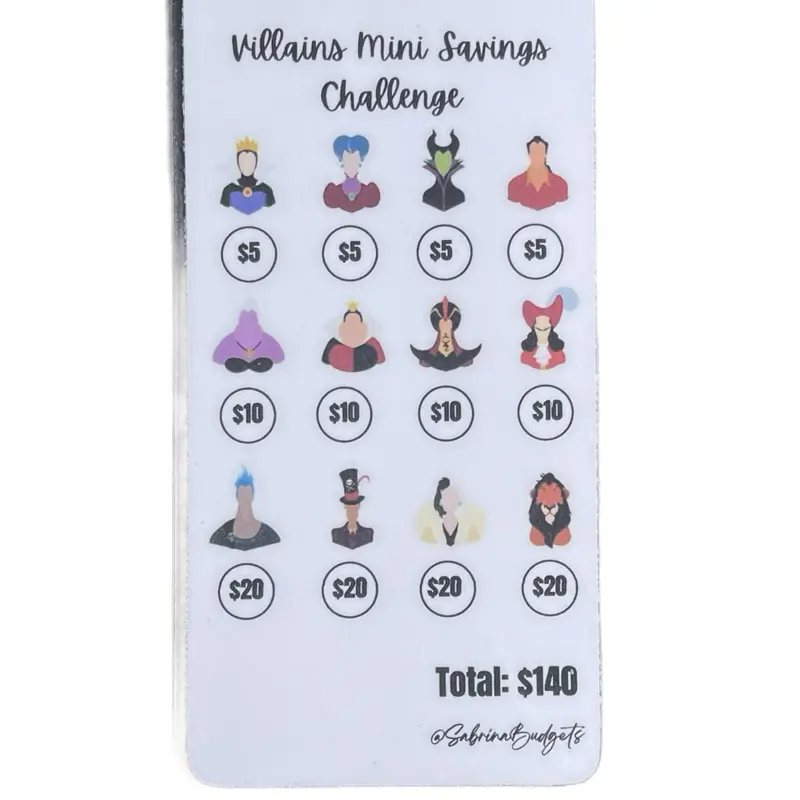 Villains Savings Chalenge