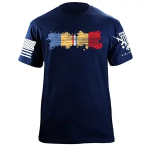 Combat Action Ribbon Distressed T-Shirt