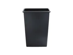 Boardwalk Slim Jim Waste Container 23 Gal Gray Plastic 23GLSJGRA