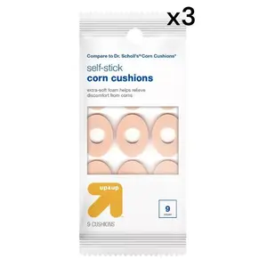 3 Pack Corn Cushions Painful Pressure Relief 9 Count Each