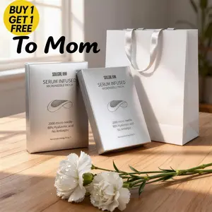 A Gift for Mom---Microneedle Eye Patch with 2000 Micropins ——1.8%High Hyaluronic Acid & Acetyl Hexapeptide-8 – Reduces Crow’s Feet, Nasolabial Folds, Dark Circles, Dull Bags, Firms & Restores Skin, Radiant Glow