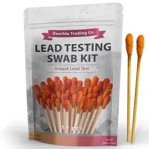 Lead Testing Swabs - 10 Pack - Rapid Test for Lead - Test Strip Kit for Paint Dishes and Old Toys