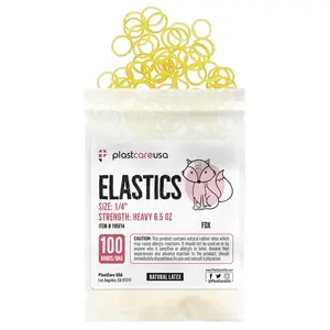 1000 Orthodontic Latex Elastic Rubber Bands for Braces - Multi-Size (10 Bags of 100)