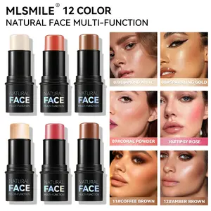 Waterproof Contour Stick Trio – Multi-Use Highlight, Concealer & Contour for Natural Definition