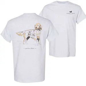 Southern Marsh Retriever Dog 2 Sided T-Shirt – Classic Hunting Style Tee, Golden Days Tee For Men For Woman
