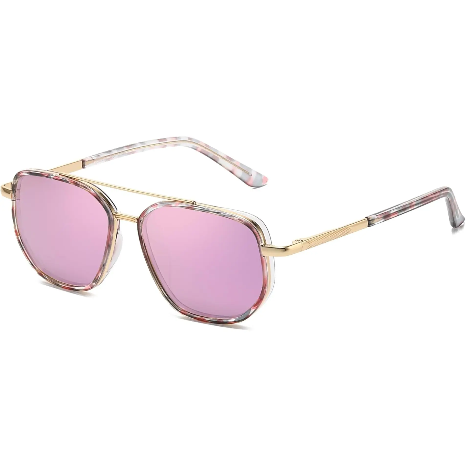 B01- Gold Tortoise/Pink