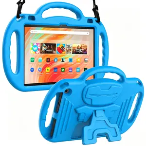 Lightweight Protective Case Cover for Fire HD 10 and Fire HD 10 Plus, Adjustable Strap, Multiple Colors Available, Latest Model Compatibility