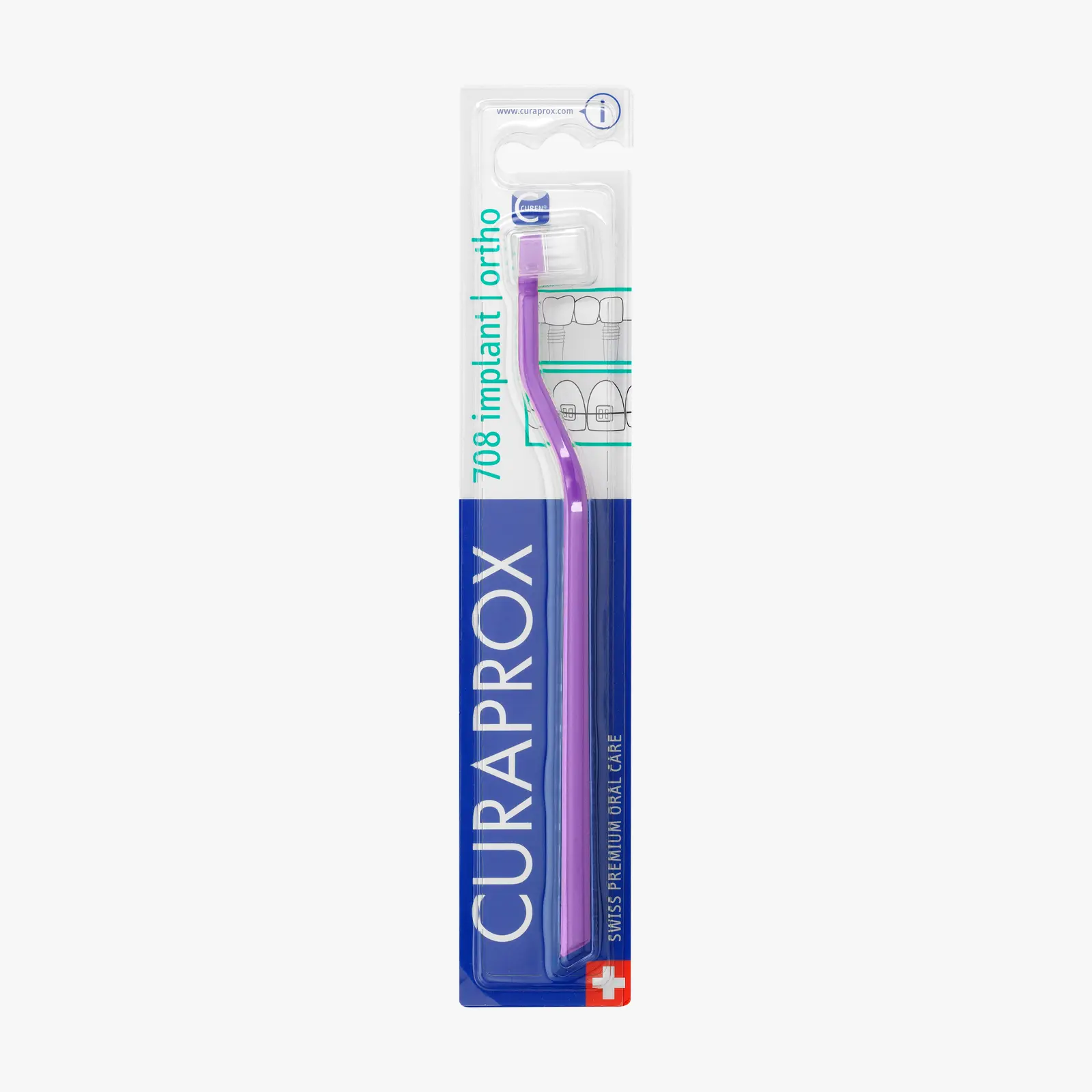 CURAPROX CS 708 Implant Ortho Toothbrush Ultra Soft for Sensitive Gums Daily Oral Care Swiss Premium Precision