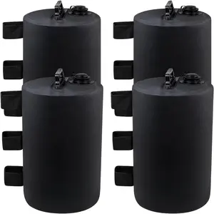 Canopy Water Weight Bag 4 Pack 88 LBS Water Tent Weights Set of 4  Weights for Gazebo Pop Up Canopies Tent (10L Black)