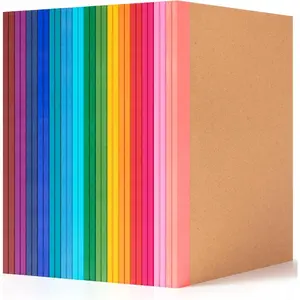 30 Pack Composition Notebook Journals Bulk, A5 Lined College Ruled Notebook,  Cover with Rainbow Spines, 8.3"x 5.5", 15 Colors 60 Pages for School Office Travel