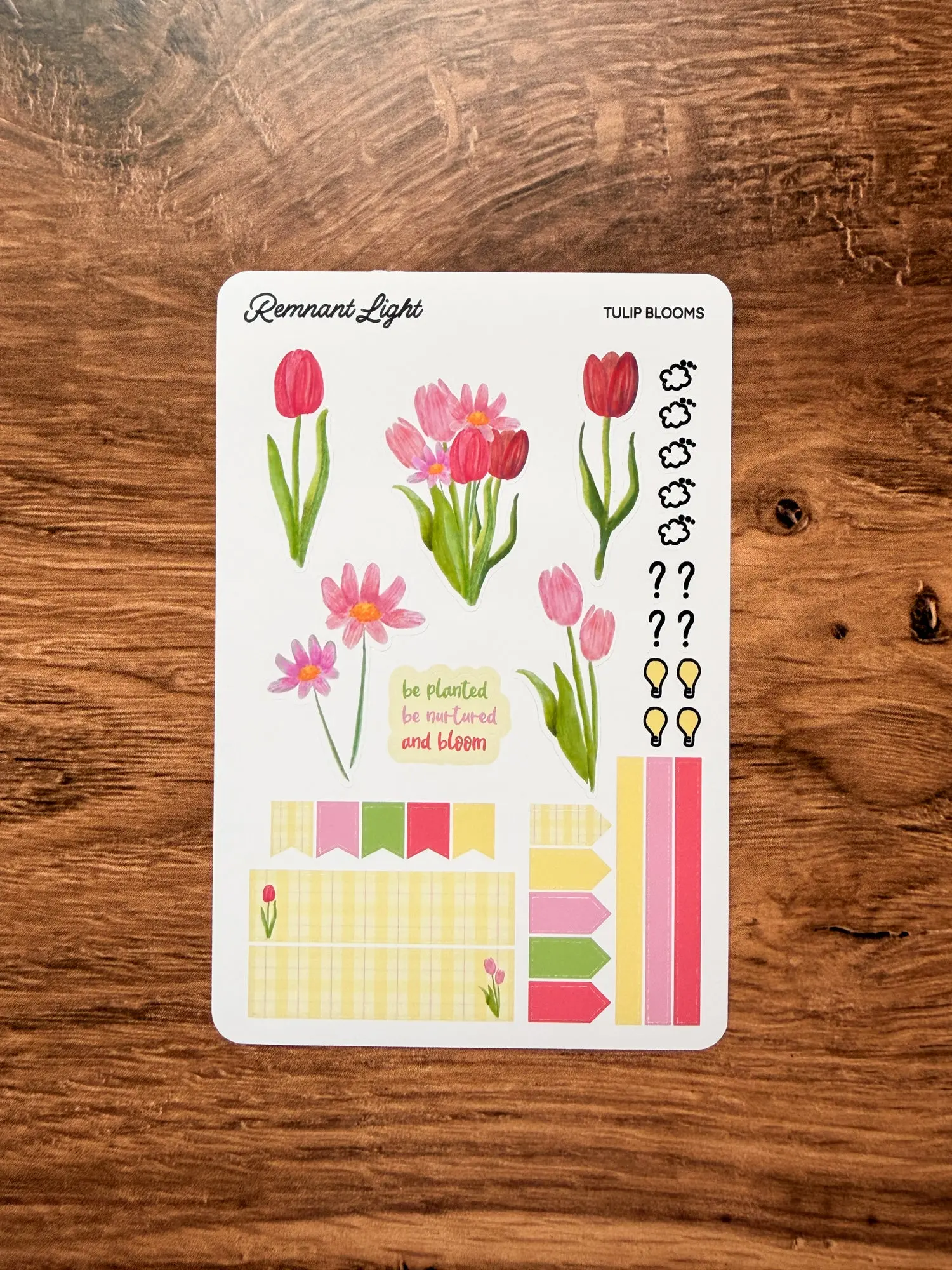 Tulip Blooms Decorative Sticker Sheet