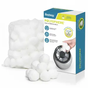 Bestway Polysphere Pool Filtration Balls, Washable/Reusable for Easy Maintenance Bestway Polysphere Pool Filtration Balls, Washable/Reusable for Easy Maintenance