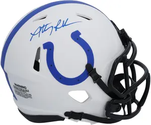 Anthony Richardson Indianapolis Colts Autographed Riddell Lunar Speed Mini Helmet - Fanatics Authentic Certified