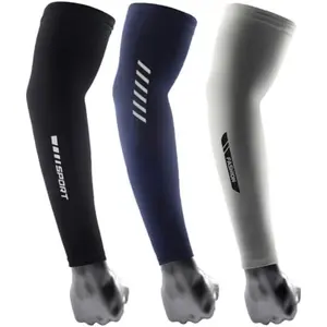 3 Pairs UV Sun Protection Arm Sleeves for Men Women - Compression Sun Sleeves Sports for Outdoor Arm Warmers Arm Guard