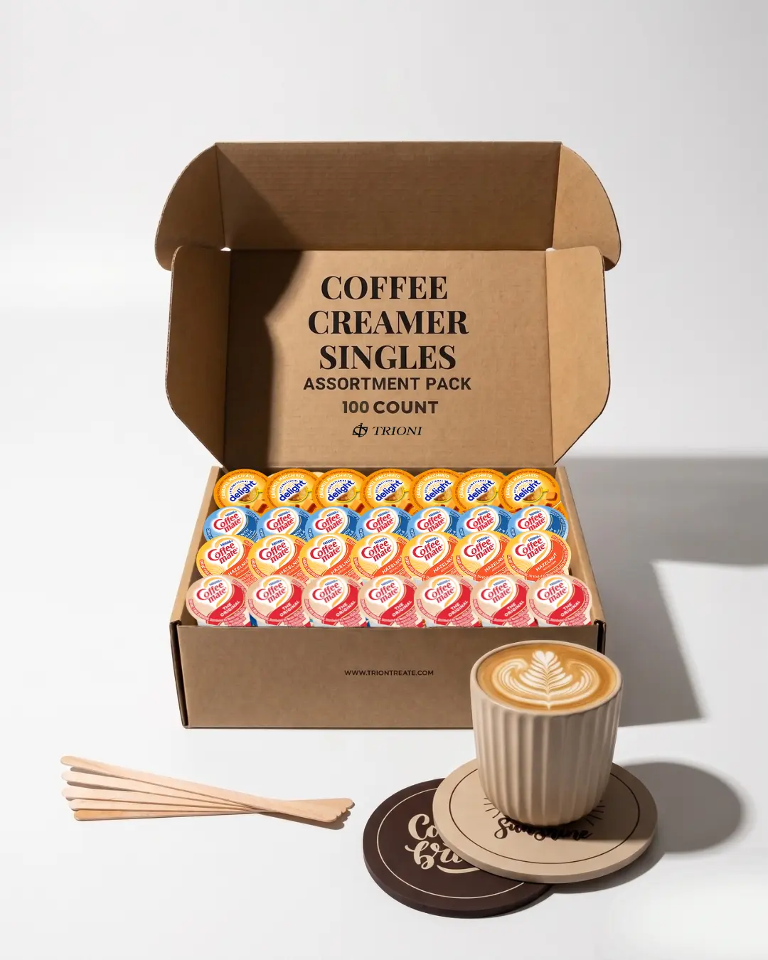 Coffee Mate Creamer Singles Variety Pack with Caramel Macchiato & More