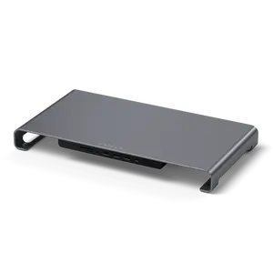 Satechi USB C Hub Monitor Stand for Desk with USB-C Data Port, 3 USB 3.0 Ports, Micro/SD Card Readers, Audio Jack, Computer Monitor Stand for Desktop Computers, Monitors, and Laptops
