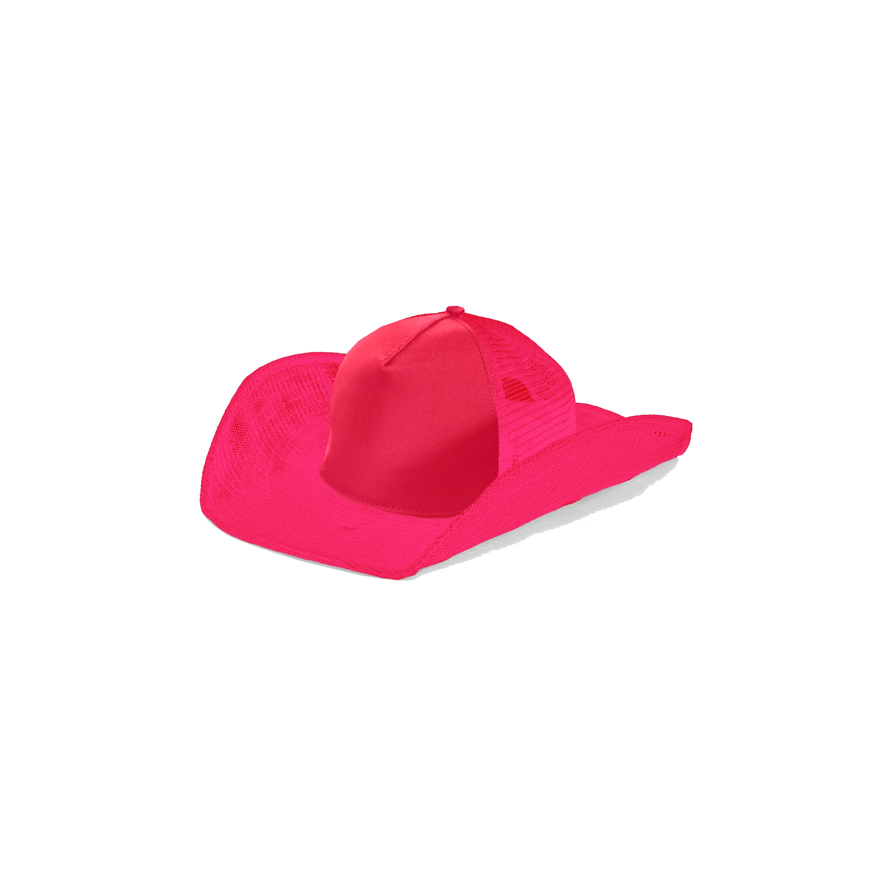 HOT PINK COWBOY SNAPBACK: 5 PANEL - BLANK