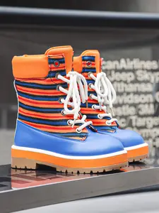 Men's Classic High-Top Vintage Soul Boots Fall & Winter, PU Leather Waterproof Anti-Slip, American Retro Style, Outdoor Casual Streetwear