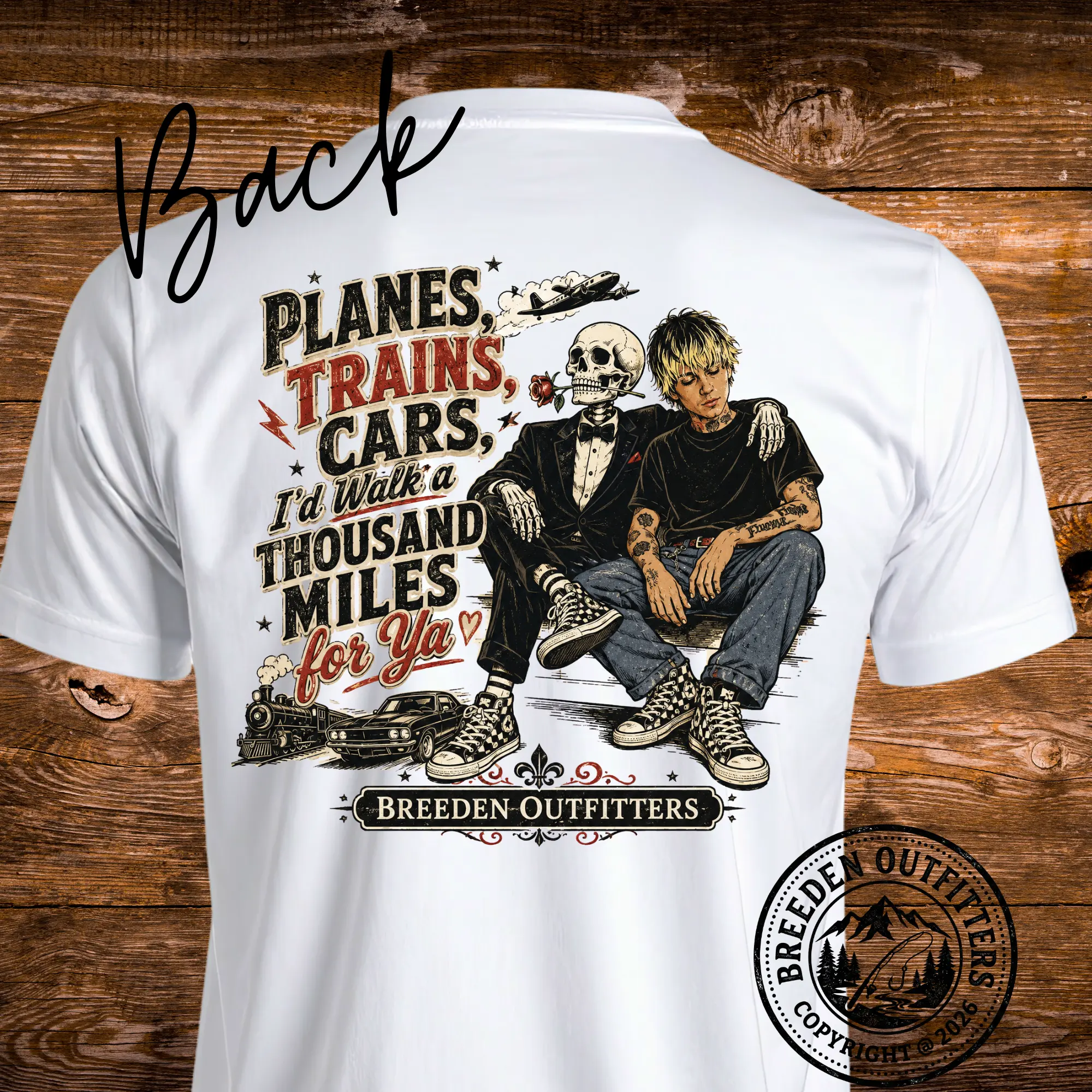 Planes, Trains & Cars Thousand Miles Tee
