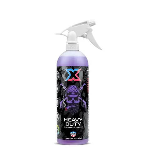 Chem-X Heavy Duty Tire & Rim Cleaner - 10:1 Super Concentrated All Purpose Liquid Cleaner, Paint-Safe, Safe on All Aluminum, Heavy Degreasing Flexible Foaming Trigger Spray for Trucks/Vehicles, Rubber Floor Mats