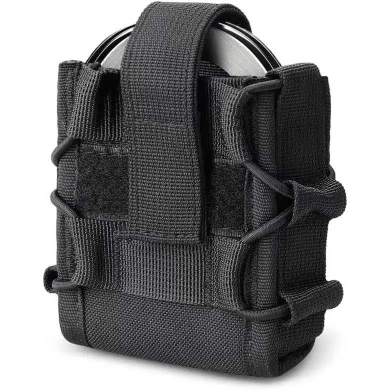 Molle Handcuff Holster, Handcuff Pouch for Duty Belt/Police Vest, Handcuffs Case Fit Asp/Hinged/Chain/Folding Rigid Handcuffs, Quick Release Cuff Holder