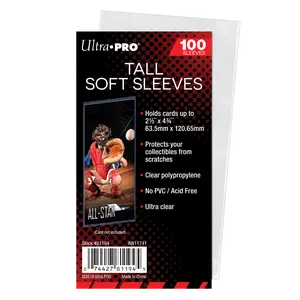 2-1/2" x 4-3/4" Tall Card Soft Sleeves (100ct)