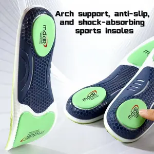 Low Arch Support Footwear Insoles, High Elasticity Shock-Absorbing Anti-Twist Ergonomic Inserts, Suitable for Sports Shoes and Work Boots outdoorfun