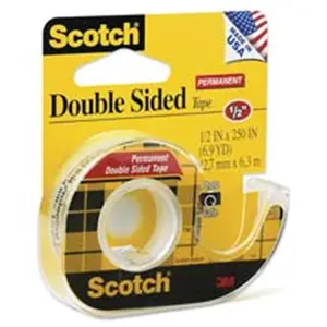 212 MAIN 3M Double-Sided Tape with Handheld Disp., Mounting Aid, Photo Safe, Permanent Bonding, 0.50in x 450in, CL (for DIY, Scrapbooking & Stamping)