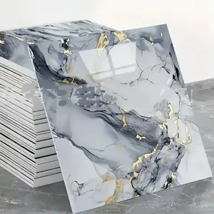 Luxury Marble Self-Adhesive Waterproof Tile Stickers, Easy Peel & Stick Removable Surface Covering for Kitchen Bathroom Floor Wall Decor DIY, Marble Pattern Sticker, Home Decor